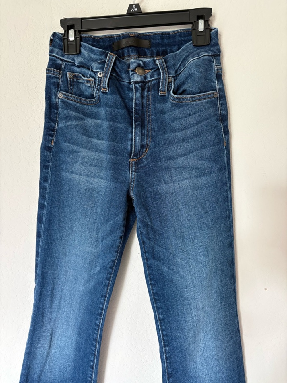 Joe’s Hi-Rise Curvy Bootcut Denim Jeans Women's Dark Blue Stretch - Picture 2 of 6